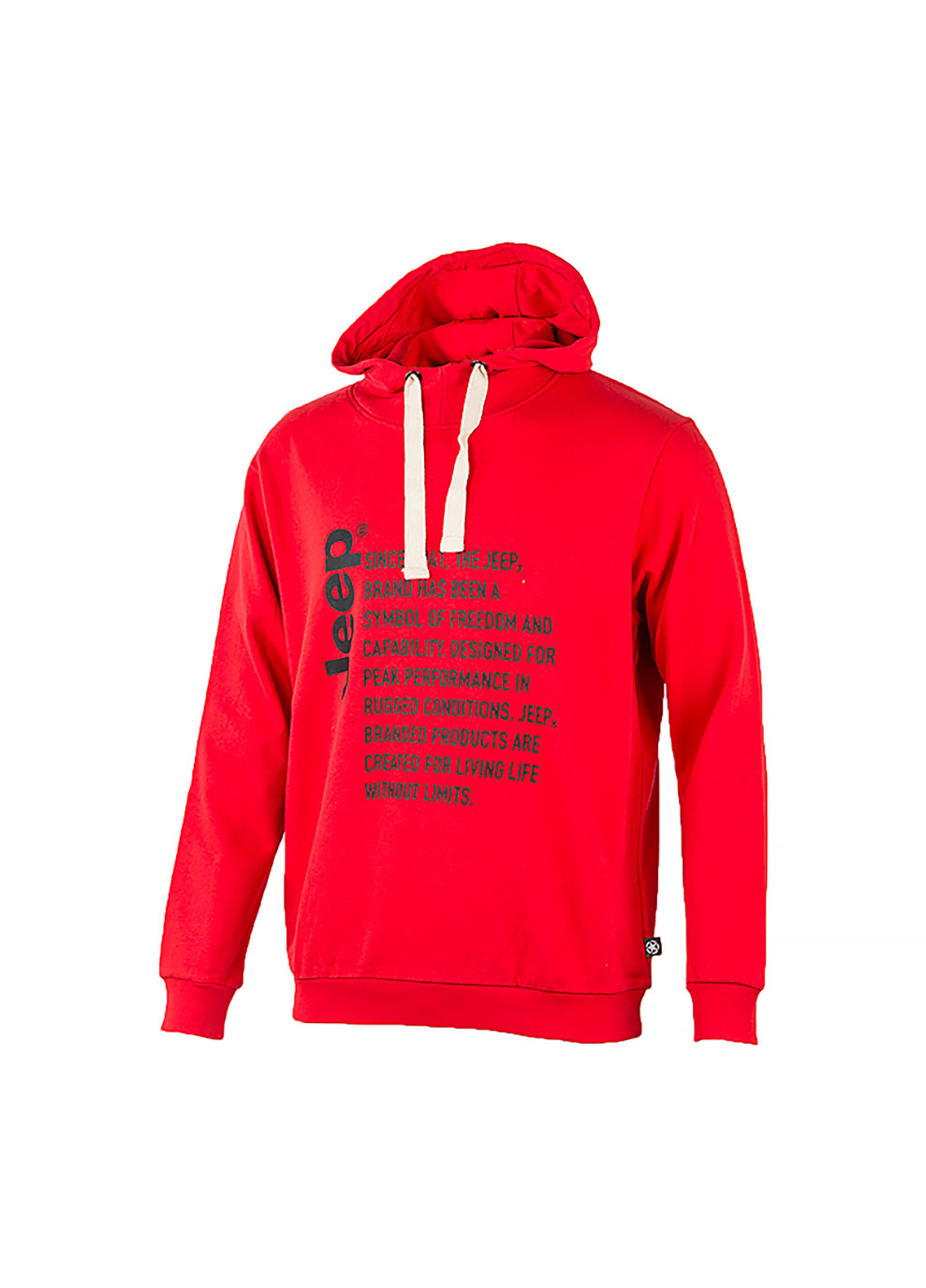 Мужское Худи HOODED SWEATSHIRT Since 1941 Красный Jeep (260795330)