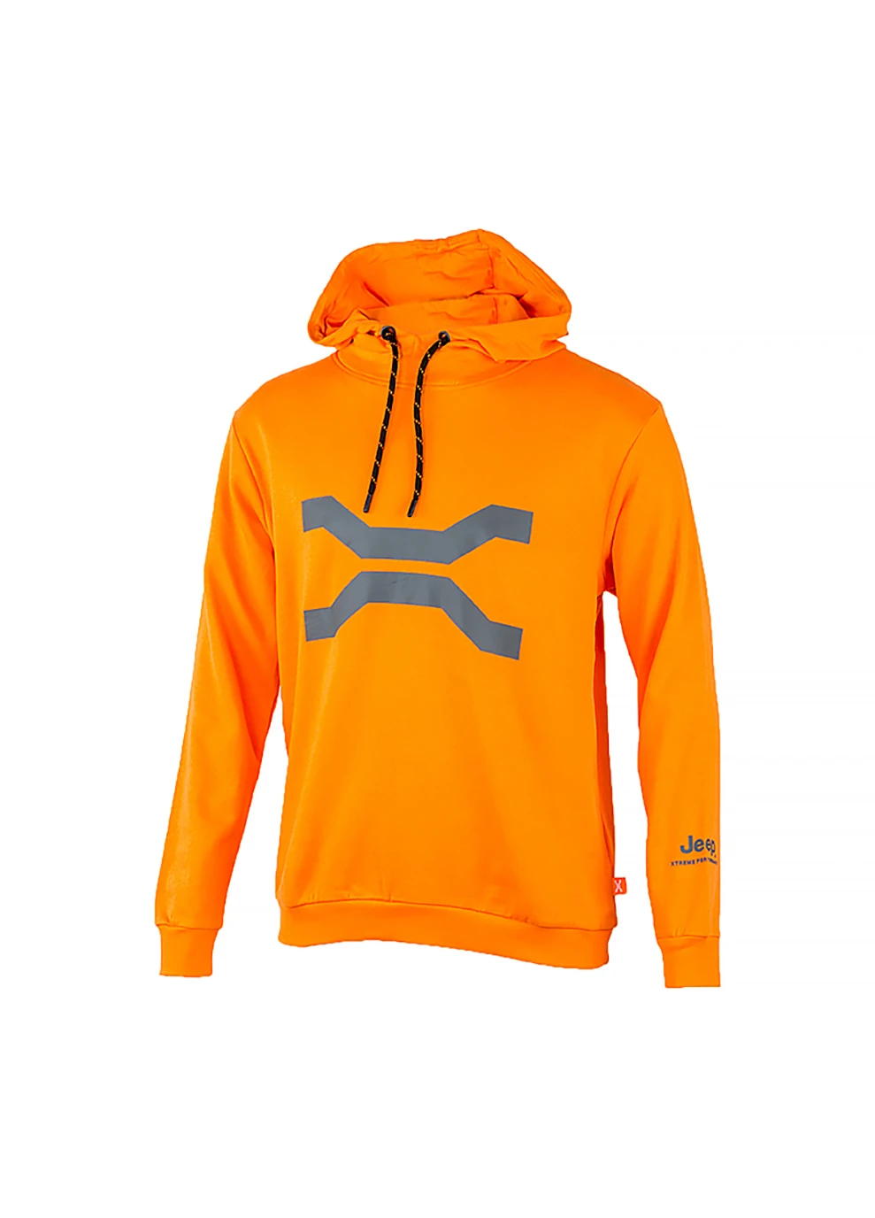 Мужское Худи HOODED SWEATSHIRT arge Front Print JX22A Оранжевый Jeep (260796198)