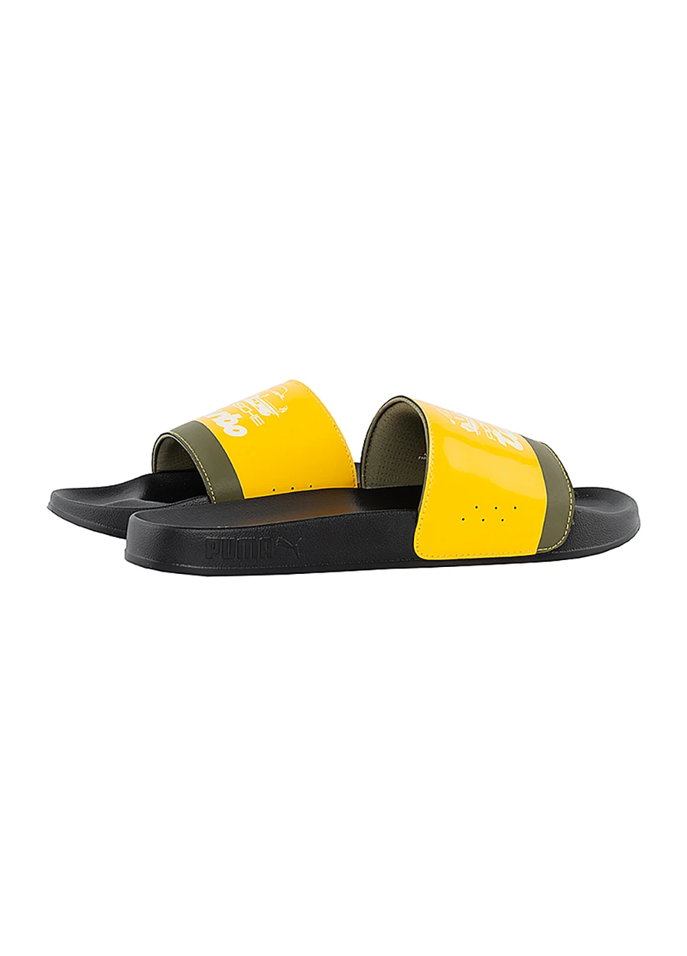 Желтые кэжуал мужские шлепанцы pl leadcat 2.0 жёлтый Puma