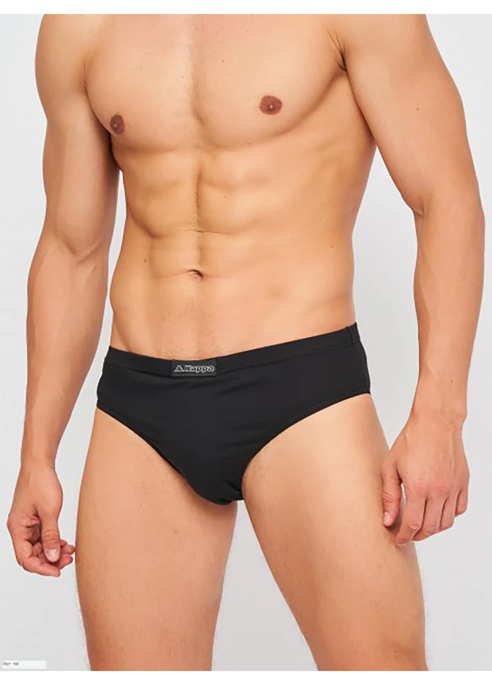 Труси сліп Slip Uomo Elastico Ric. c/etichetta Logo чорний Чоловік Kappa (260794452)