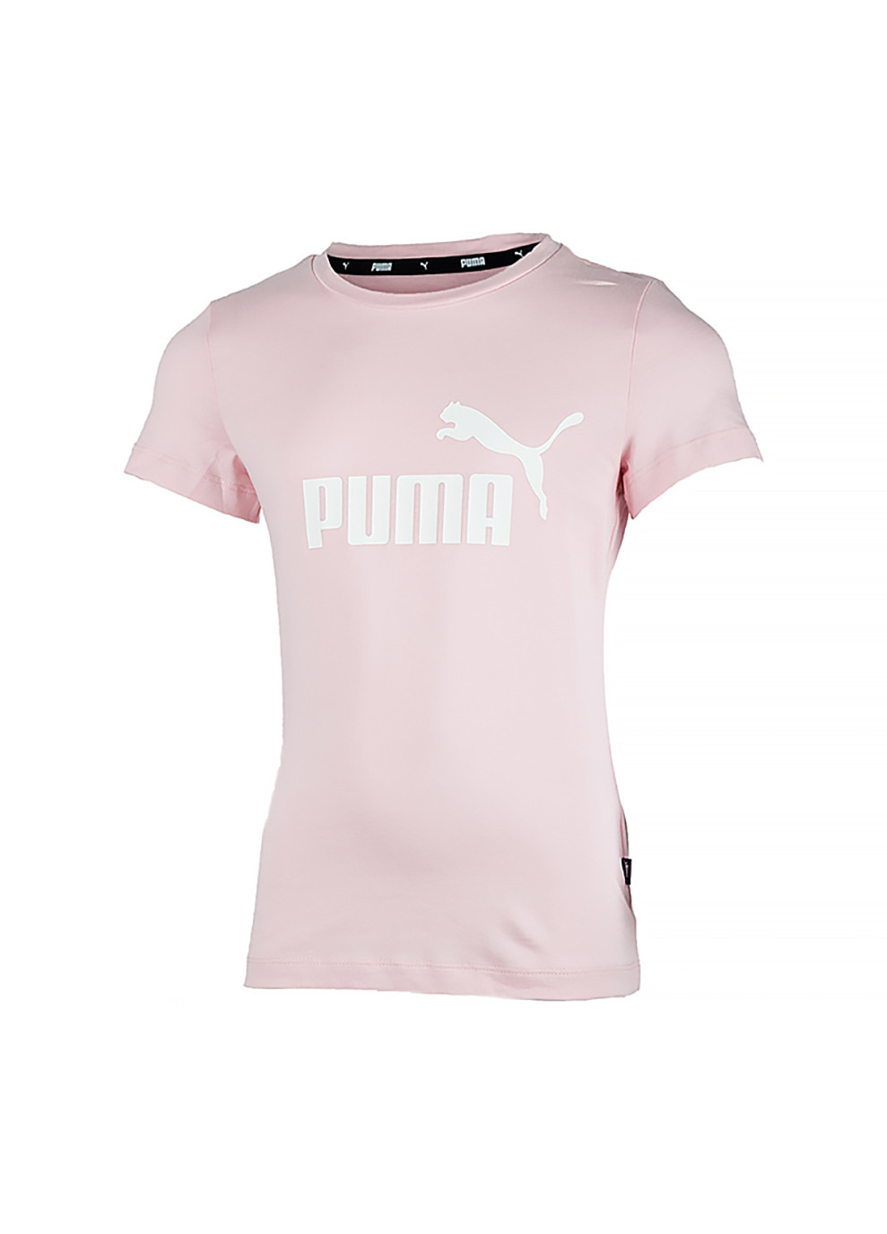 Рожева демісезонна дитяча футболка ess logo tee рожевий Puma