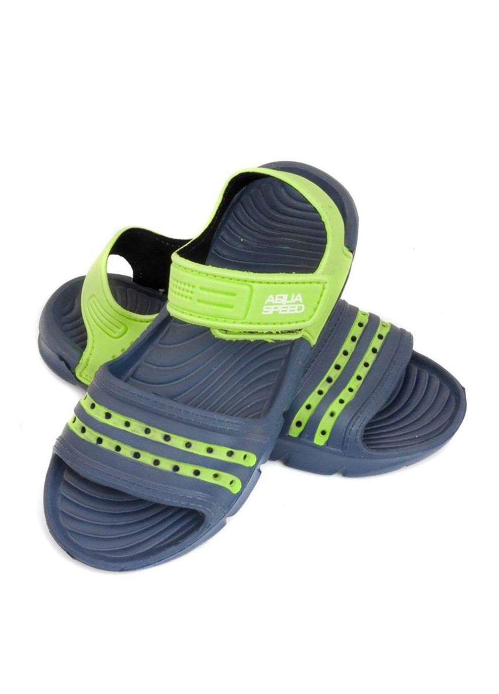 Синие спортивные сандали noli 6951 темно-синий, зеленый Aqua Speed