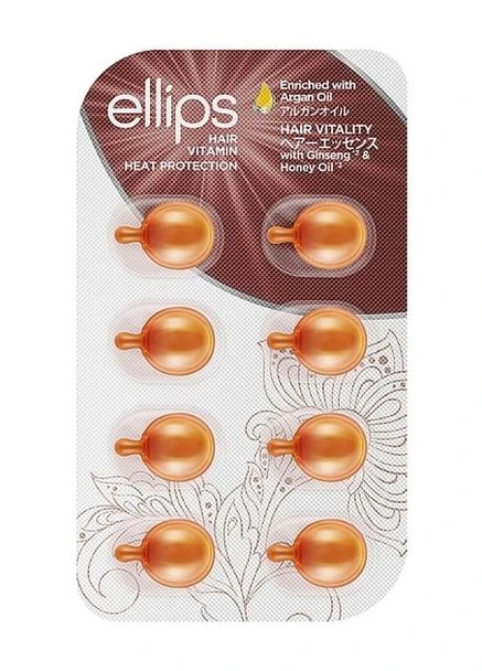 Капсули для волосся з женьшенем та медом (8x1мл) Ellips (260791767)