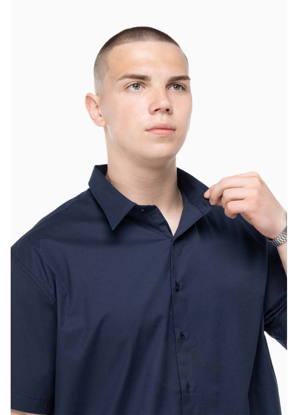 Темно-синяя кэжуал рубашка Redpolo