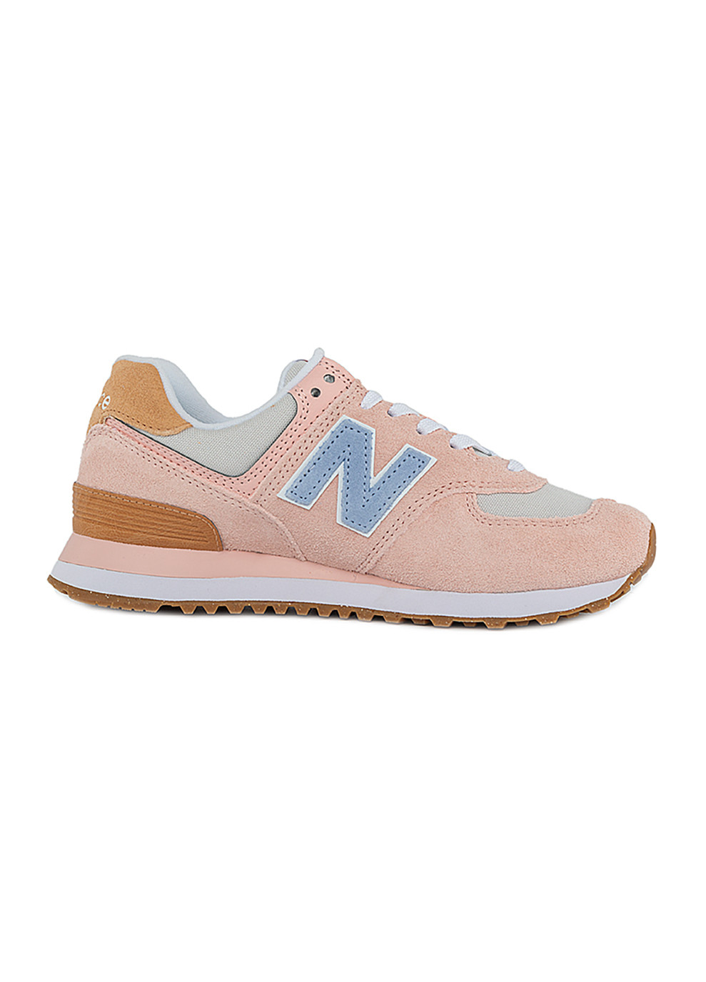 Жіночі Кросівки 574 Textile Рожевий New Balance рожеві демісезони (260792347)