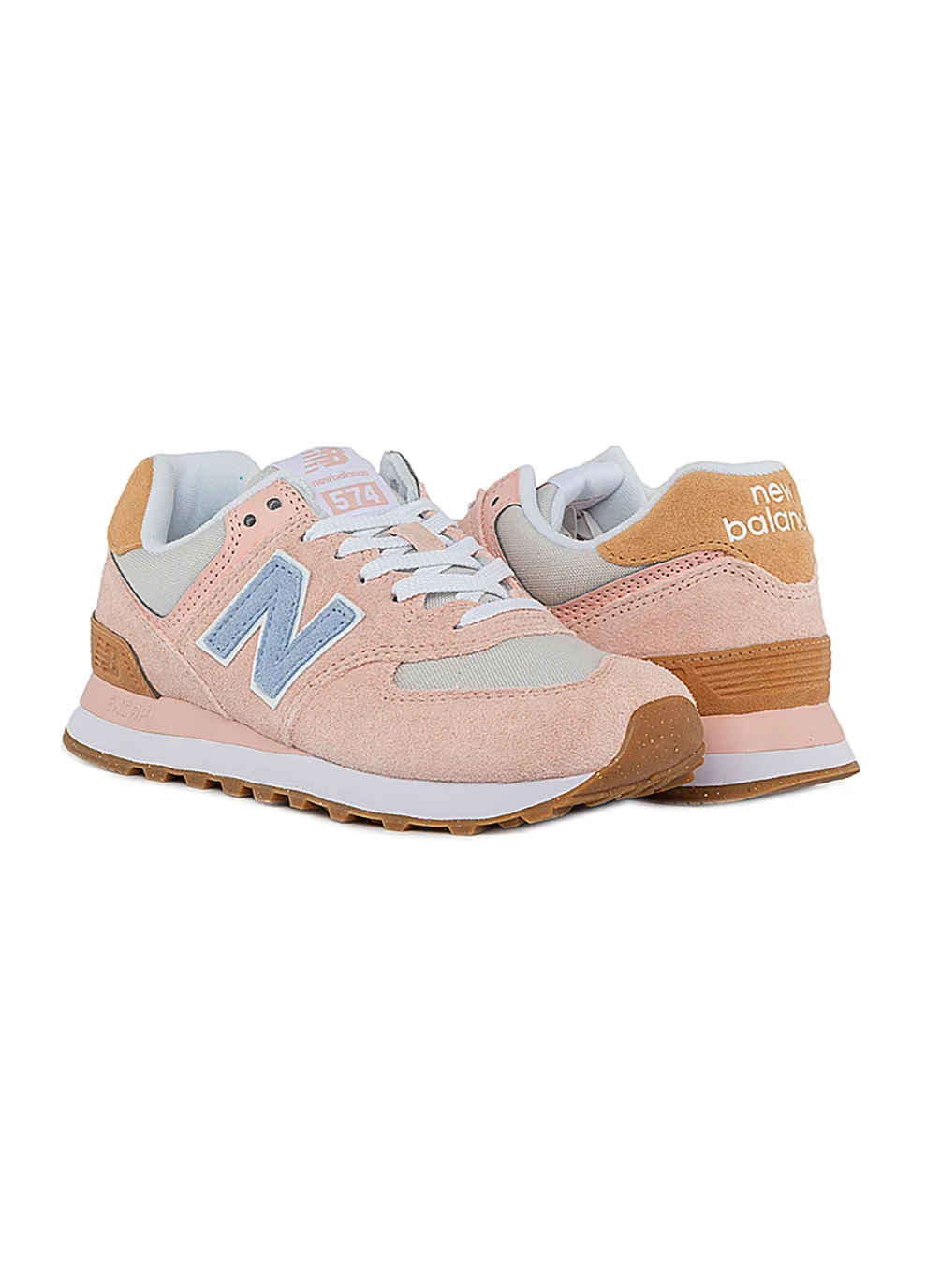 Жіночі Кросівки 574 Textile Рожевий New Balance рожеві демісезони (260792347)