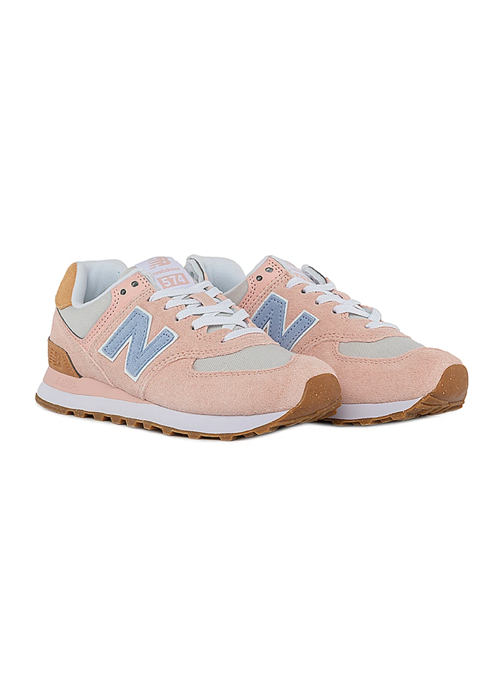 Жіночі Кросівки 574 Textile Рожевий New Balance рожеві демісезони (260792347)