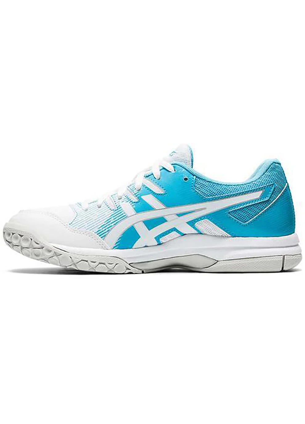 Женские кроссовки для сквоша Gel-Rocket 9 ocean-blue/white Asics синие демисезоны (260795254)