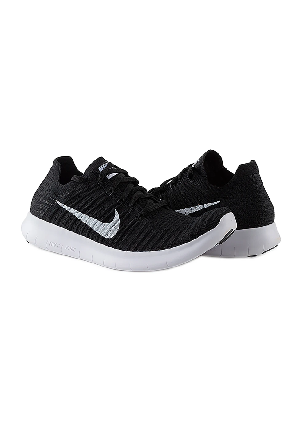 Женские Кроссовки WMNS FREE RN FLYKNIT Черный Nike чёрные демисезоны (260794022)