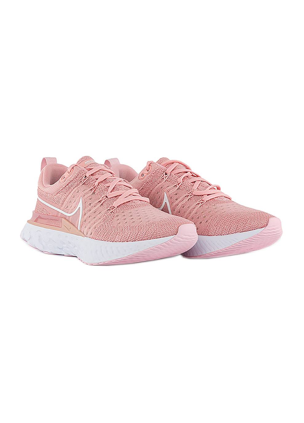 Розовые демисезонные женские кроссовки w react infinity run fk 2 розовый Nike