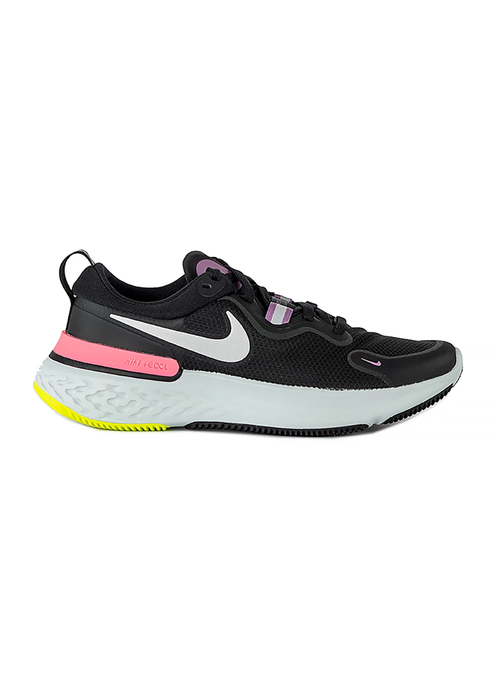 Женские Кроссовки REACT MILER Черный Nike чёрные демисезоны (260795575)