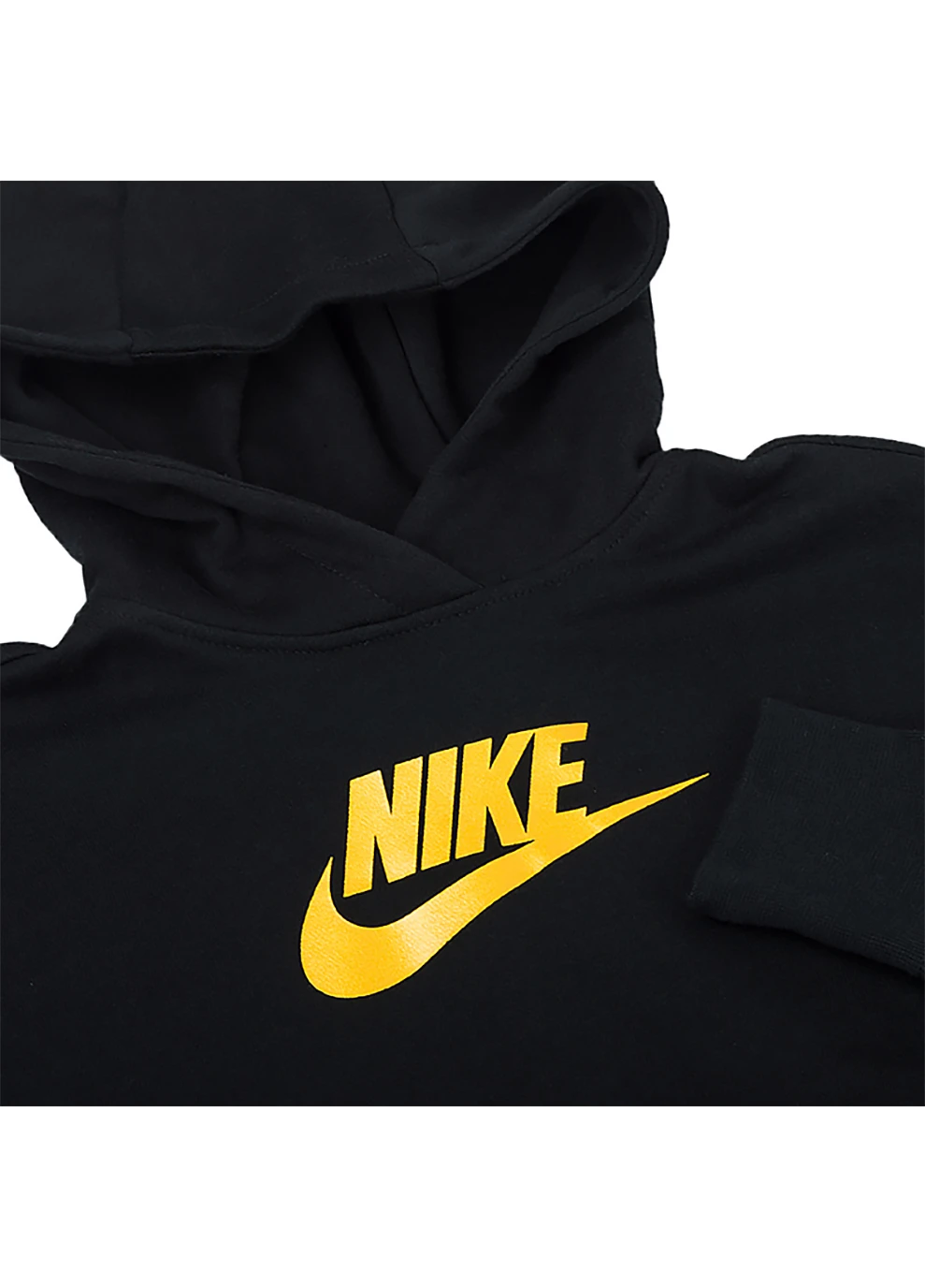 Дитяча Кофта G NSW CLUB FT CROP HOODIE HBR Чорний Nike (260793623)