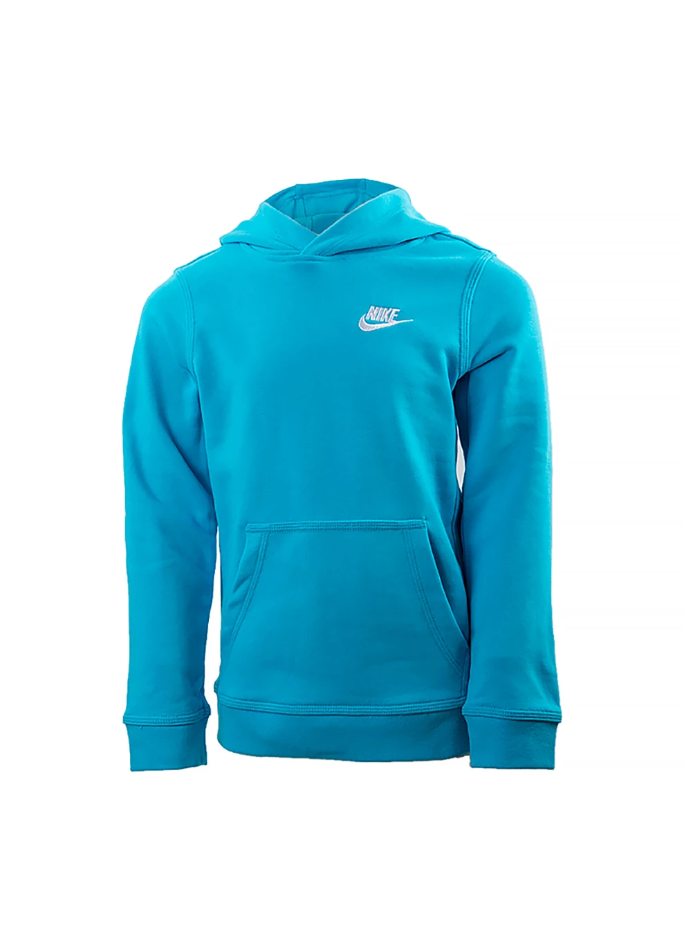 Дитяча Кофта B NSW CLUB FT LBR PO HOODIE Блакитний Nike (260793640)