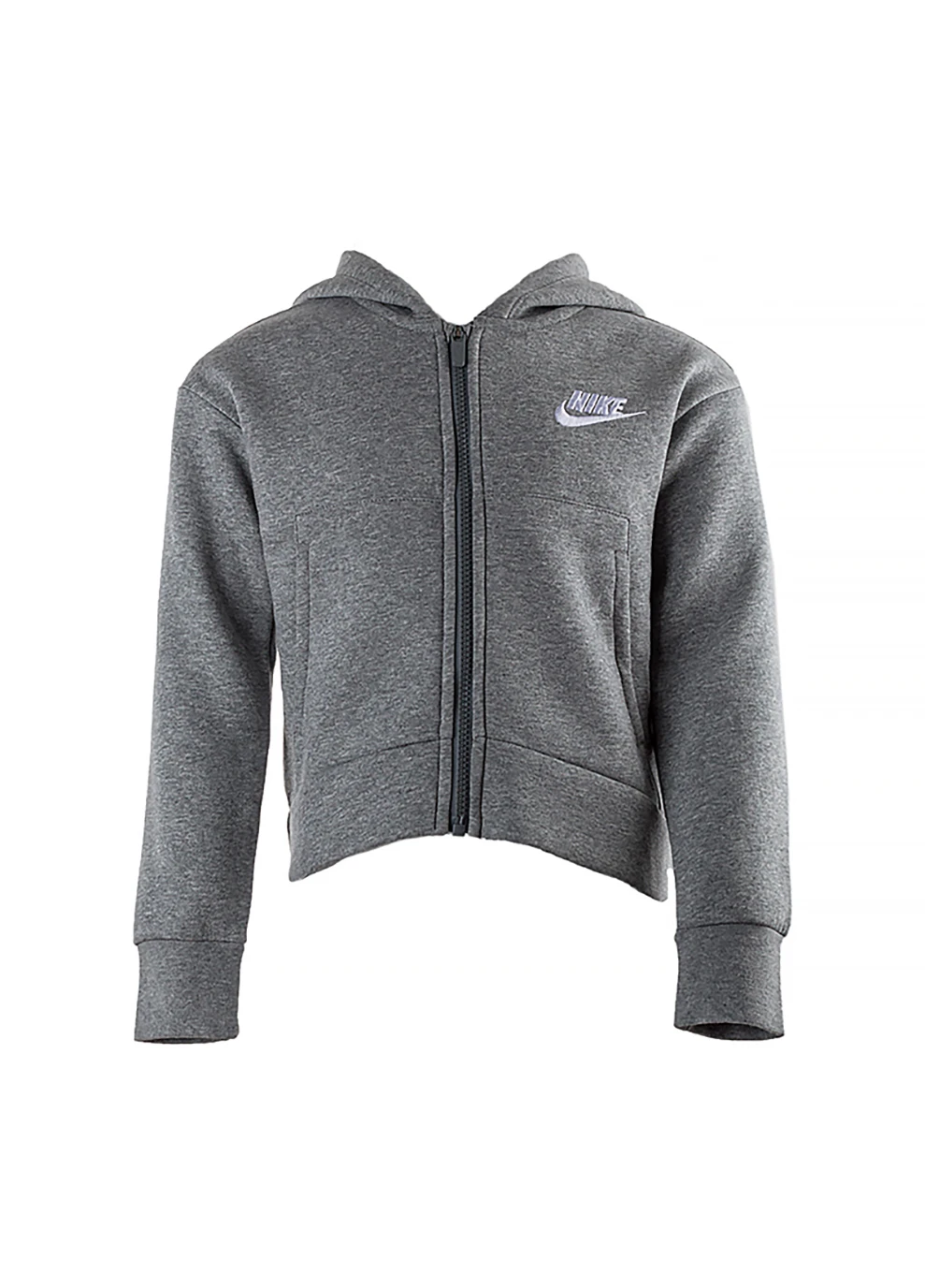 Дитяча Кофта G NSW CLUB FLC FZ HOODIE LBR Сірий Nike (260796469)