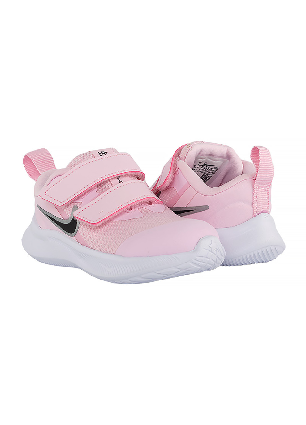 Рожеві Осінні дитячі кросівки star runner 3 (tdv) рожевий Nike