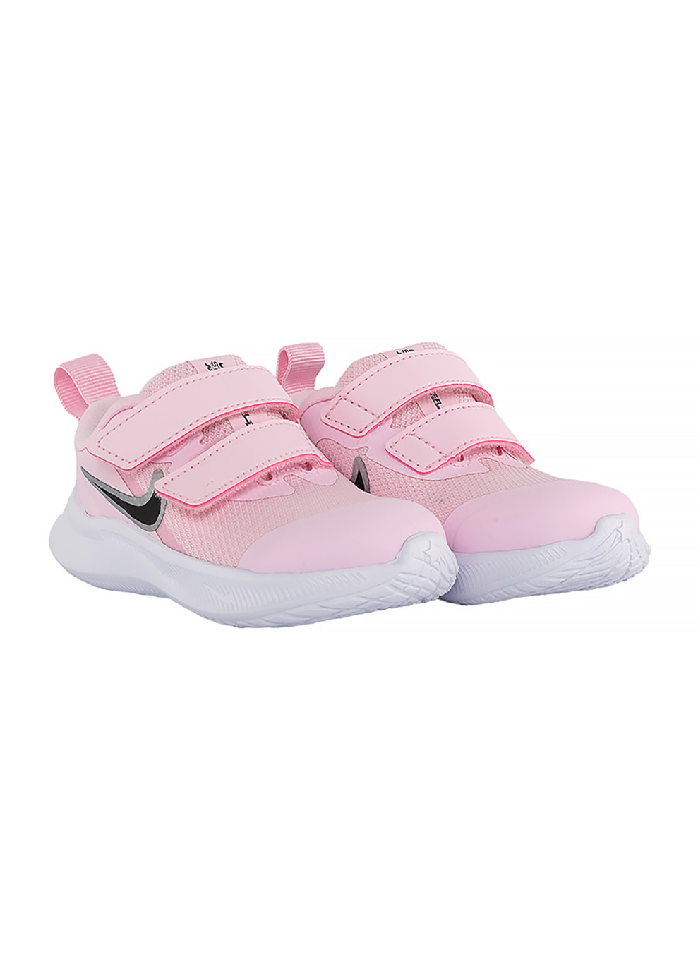 Розовые демисезонные детские кроссовки star runner 3 (tdv) розовый Nike