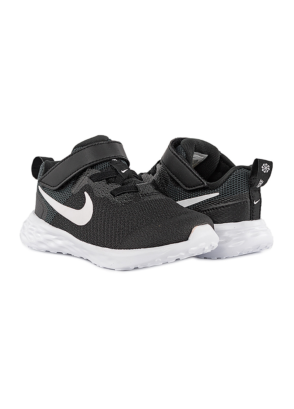 Черные демисезонные детские кроссовки revolution 6 tdv черный Nike