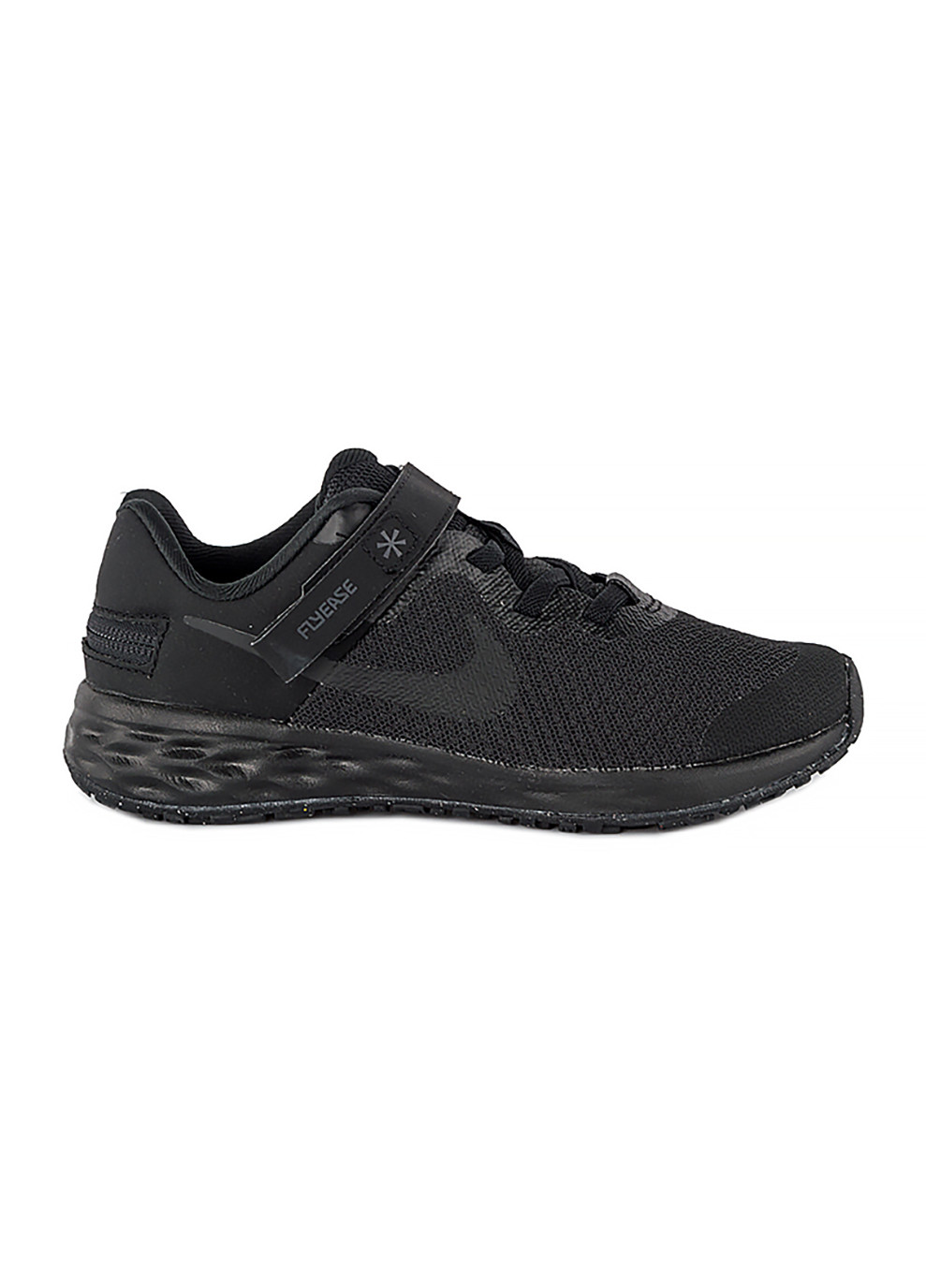 Черные демисезонные детские кроссовки revolution 6 flyease nn (ps) черный Nike