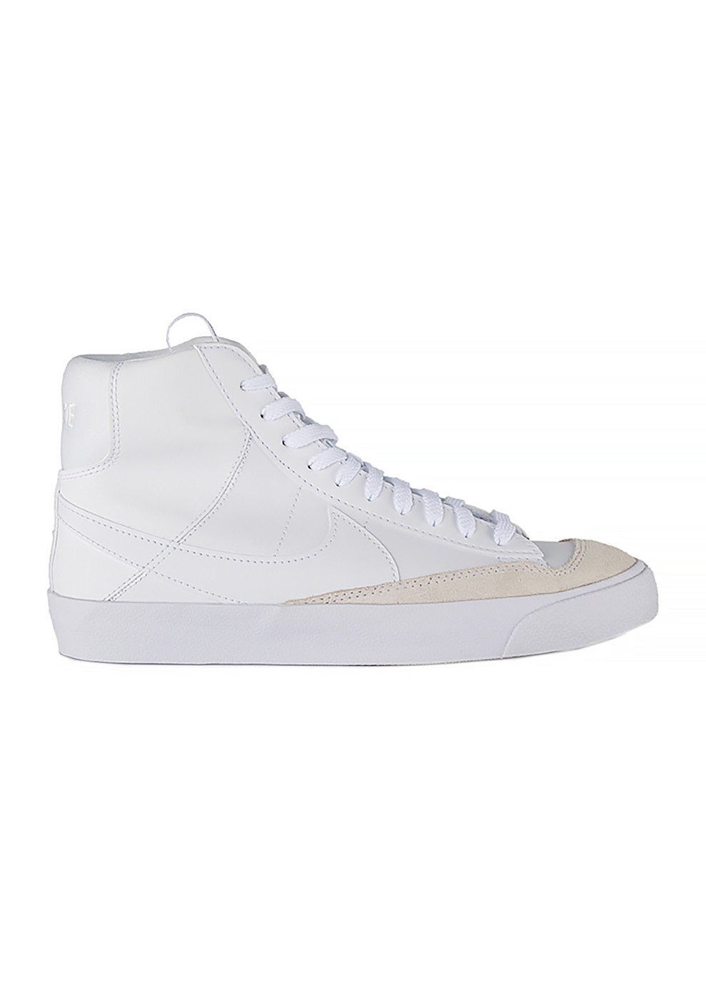 Белые демисезонные детские кроссовки blazer mid 77 se d (gs) Nike
