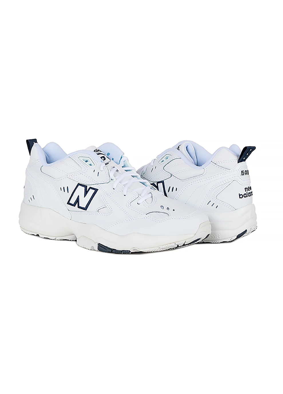 Белые демисезонные мужские кроссовки 608 белый New Balance