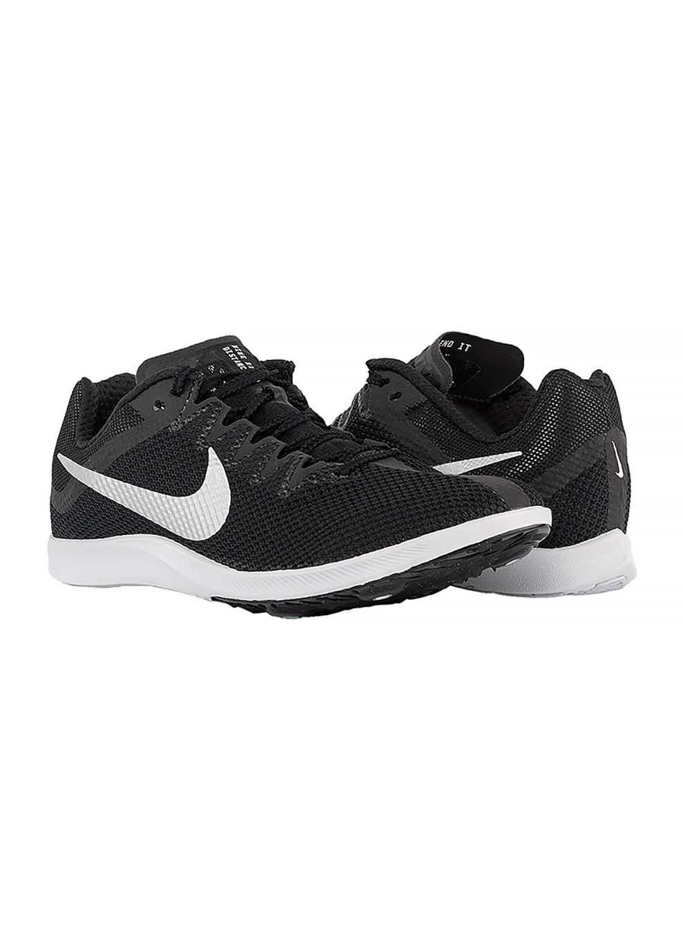 Черные демисезонные кроссовки zoom rival distance черный Nike