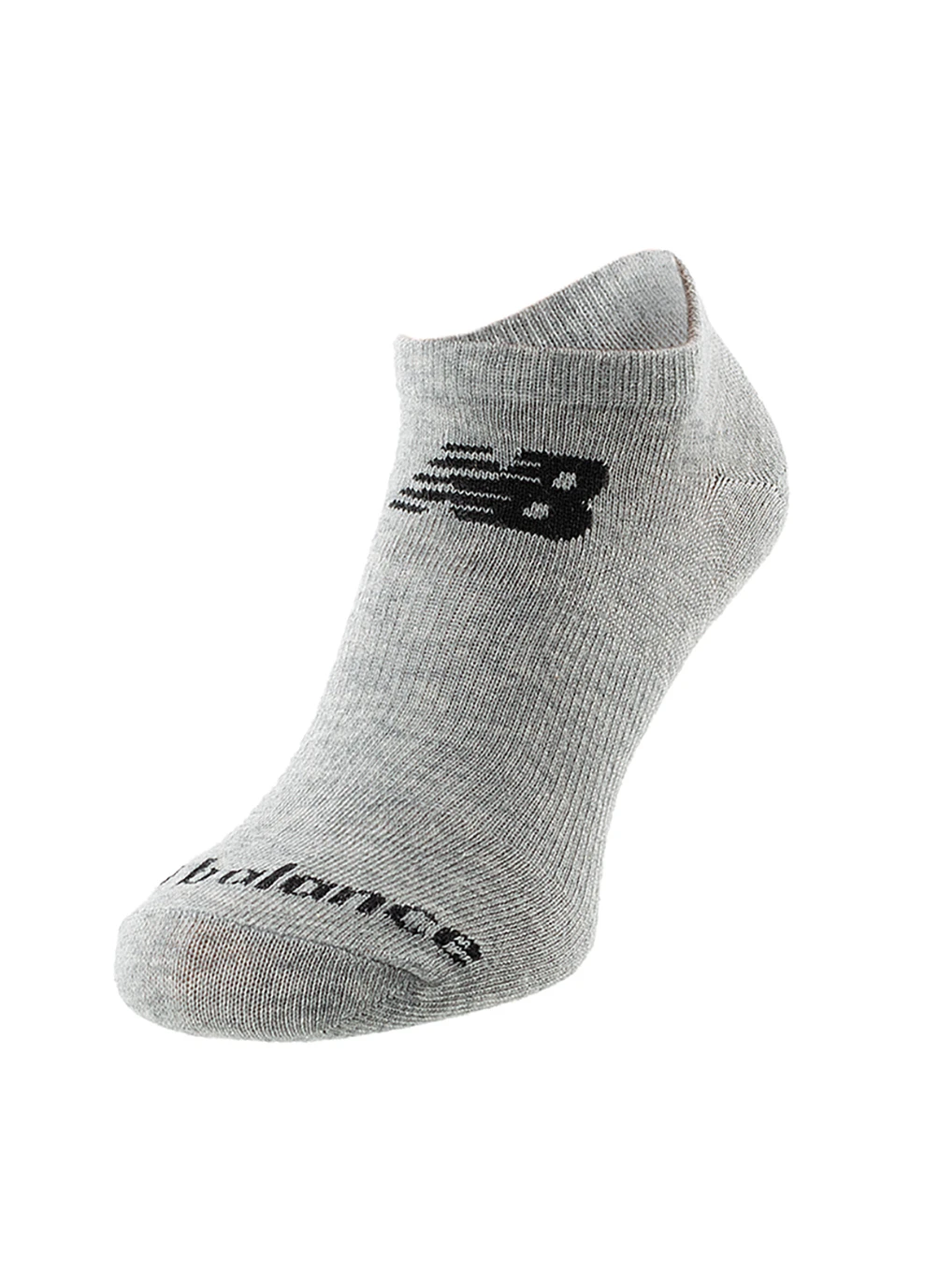 Білі чоловічі шкарпетки prf cotton flat knit no show 3 pair білий New Balance логотипи (260794156)