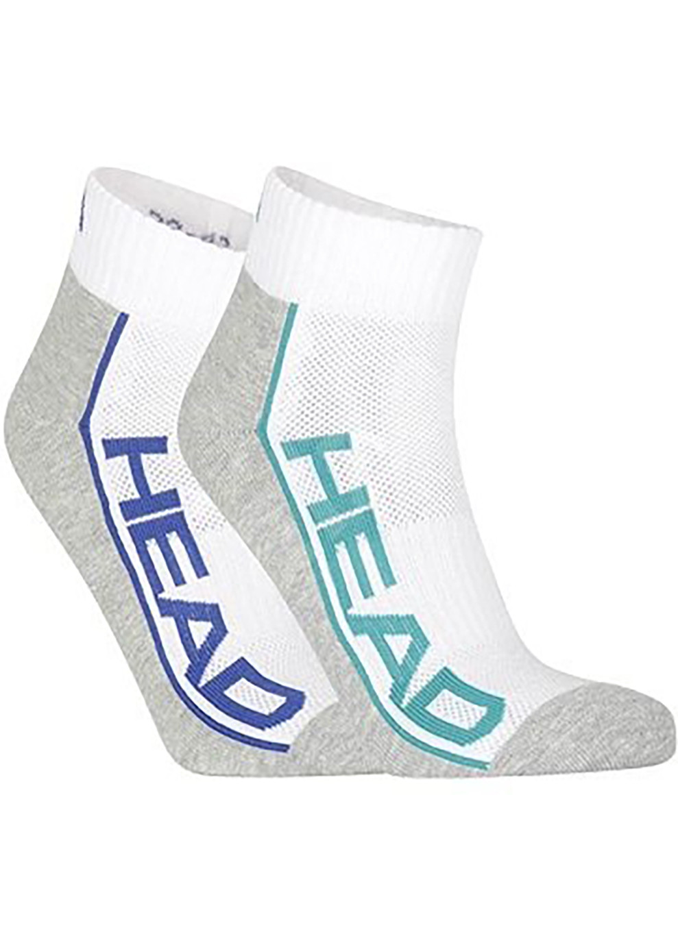Білі шкарпетки performance quarter 2p unisex мультиколор; білий; сірий Head логотипи (260793077)