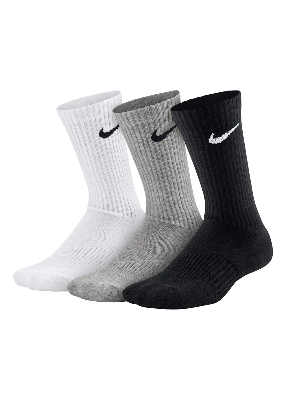 Шкарпетки Cotton Cushion Crew Junior 3-pack black/gray/white Nike (260795936)