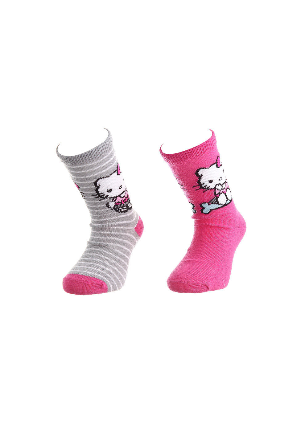 Шкарпетки Socks 2-pack magenta/gray Hello Kitty (260796107)