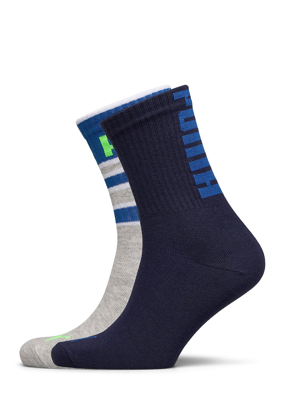 Носки Boys' Classic Socks Stripe 2-pack black/gray Puma (260795224)