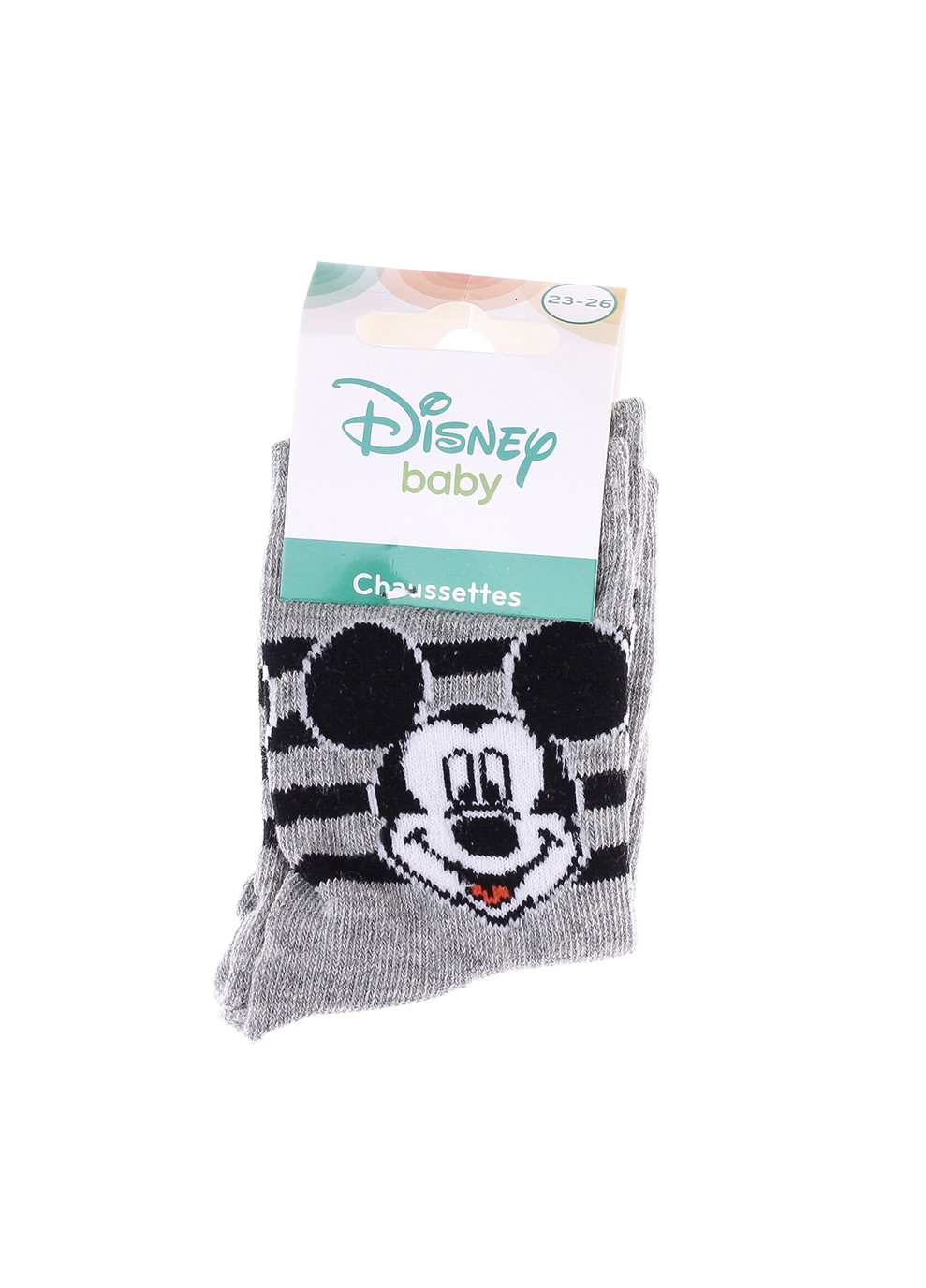 Носки Mickey Head Stripes gray Disney (260792805)