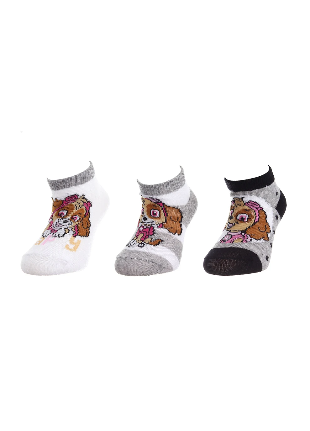 Шкарпетки Stella And Stripes/Stella All Over/Stella Seat 3-pack white/gray/black Paw Patrol (260795411)