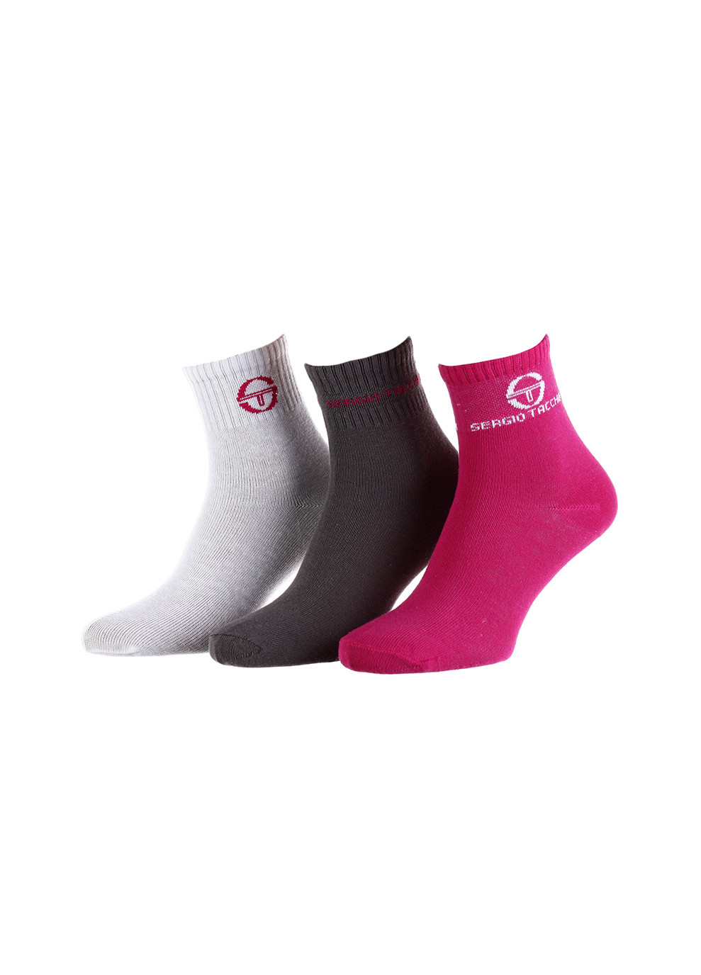 Шкарпетки 3-pack white/gray/pink Sergio Tacchini (260793848)