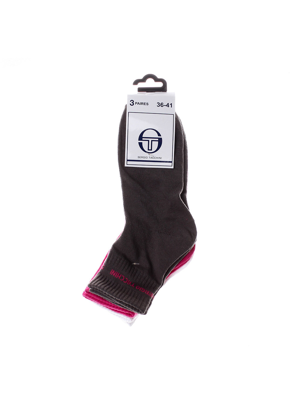 Шкарпетки 3-pack white/gray/pink Sergio Tacchini (260793847)