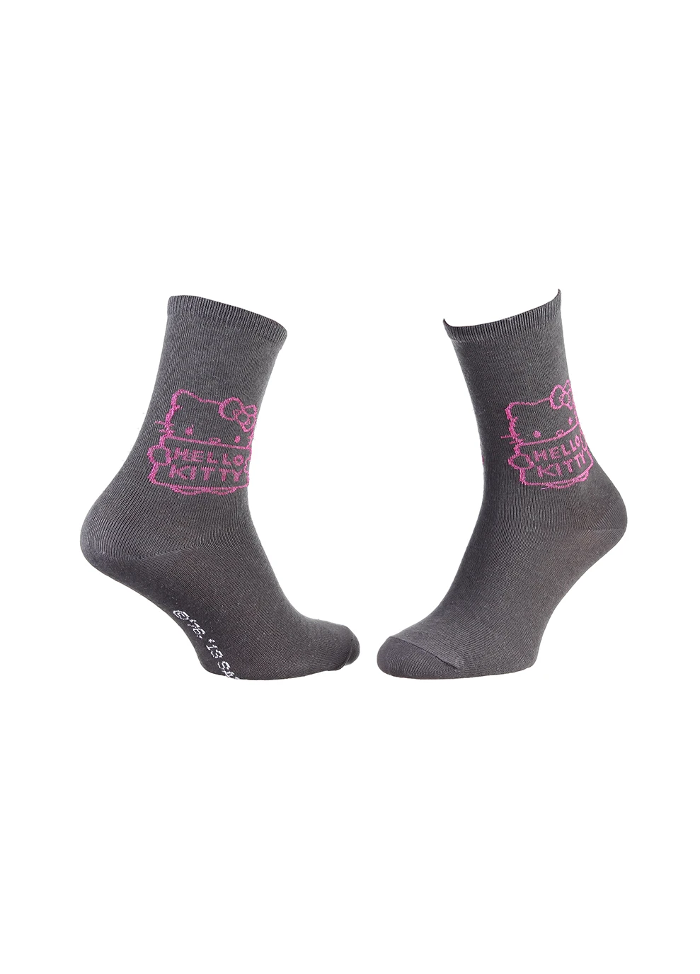 Сірі шкарпетки head hk panel 1-pack gray/pink Hello Kitty логотипи (260794696)