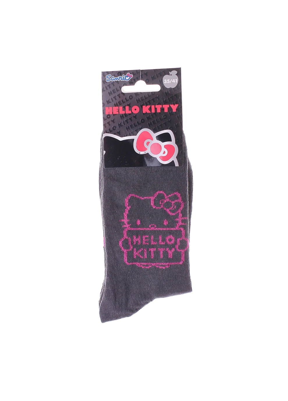 Сірі шкарпетки head hk panel 1-pack gray/pink Hello Kitty логотипи (260794696)