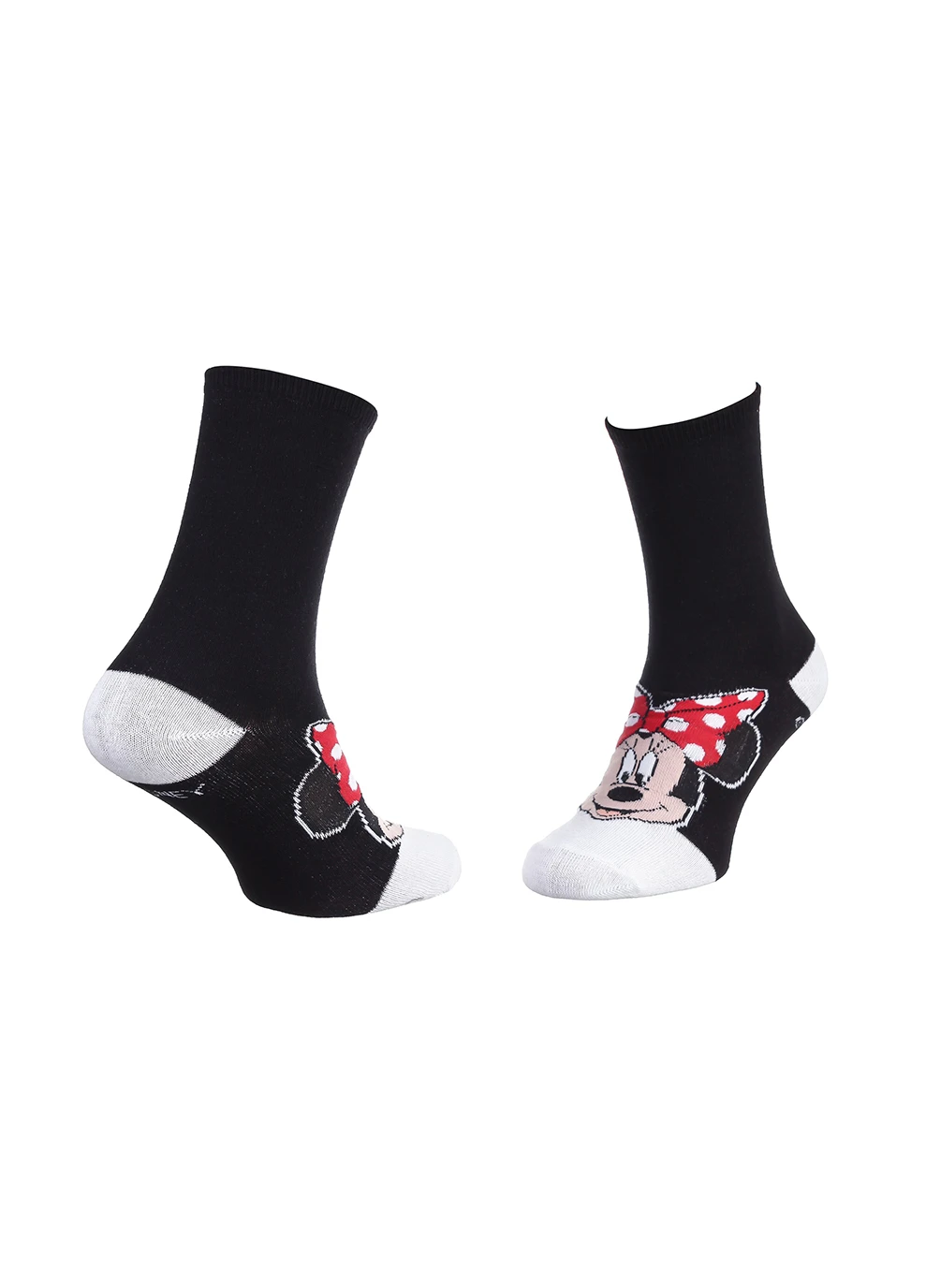 Чорні шкарпетки minnie head minnie 1-pack black white Disney логотипи (260793262)