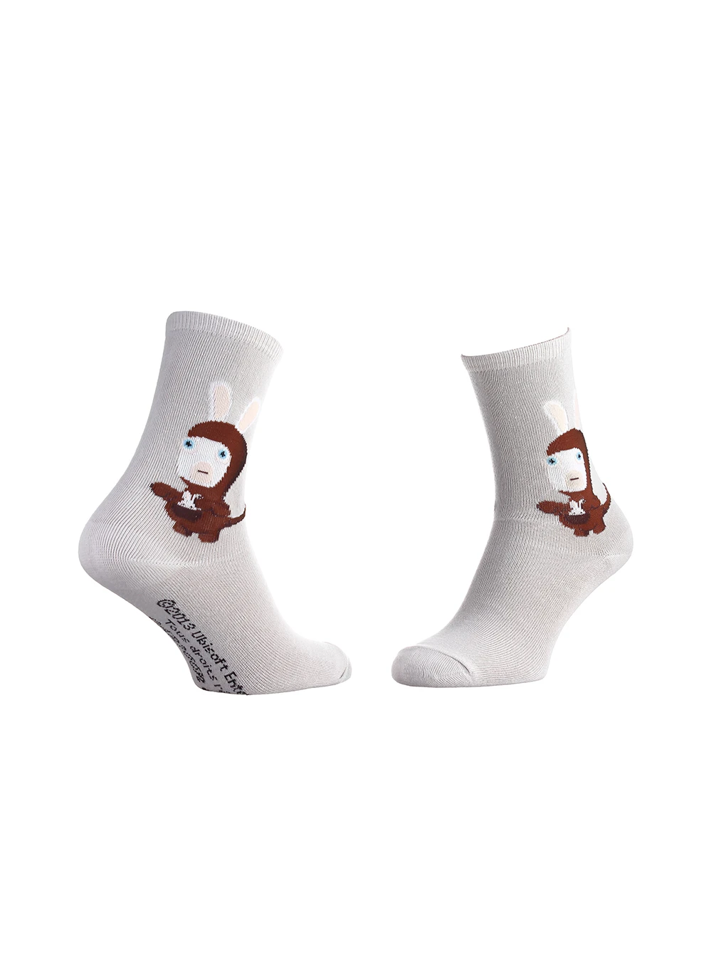 Сірі шкарпетки rabbits in kangaroo costume 1-pack gray Rabbids Invasion логотипи (260796165)
