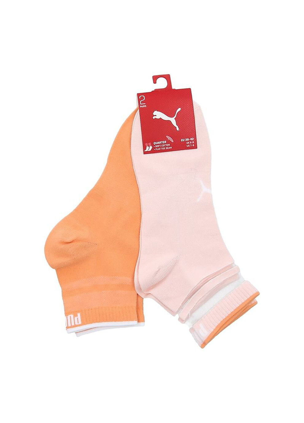 Шкарпетки Women's Short Structure 2-pack light oragne/pink Puma (260792835)