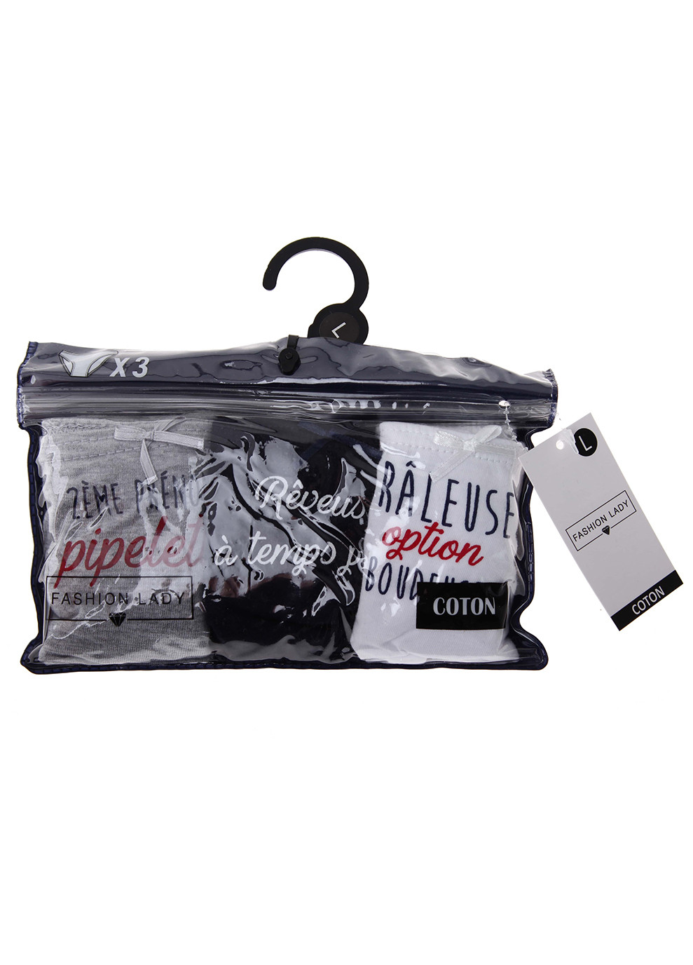 Трусики-сліп Slips-X3-Femme 3-pack white/blue/gray Fashion Lady (260792849)