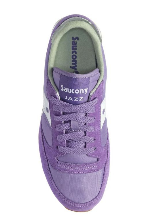 Фиолетовые демисезонные кроссовки jazz original фиолетовый, белый женские 41 (9,5) 26см Saucony