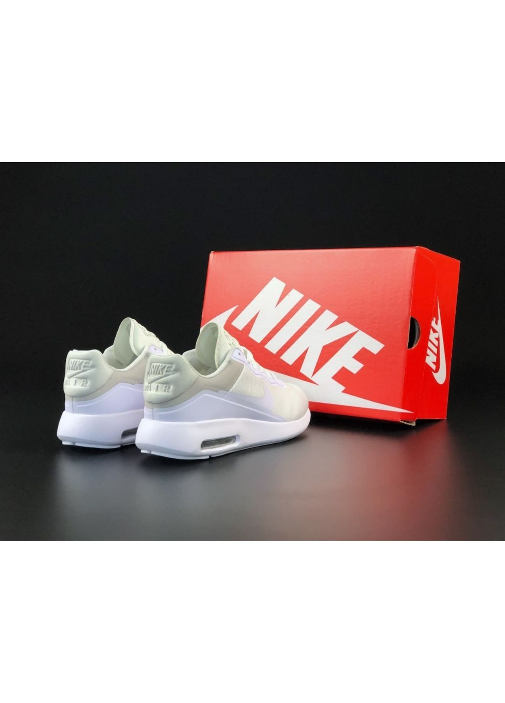 Белые демисезонные мужские кроссовки белые «no name» Nike