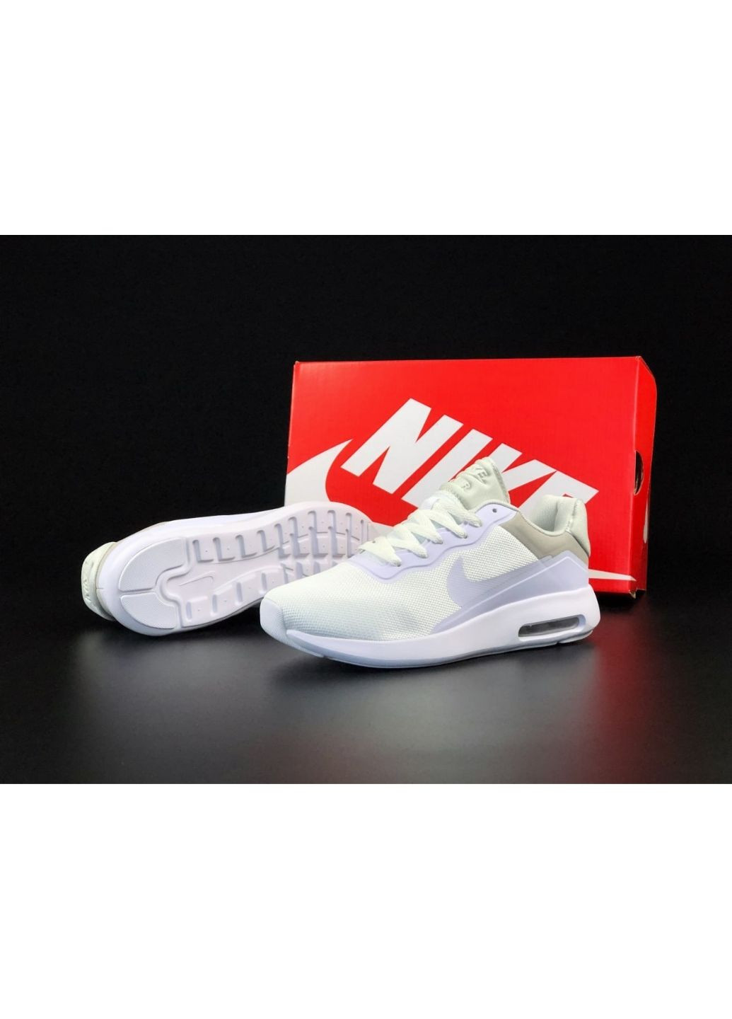Белые демисезонные мужские кроссовки белые «no name» Nike