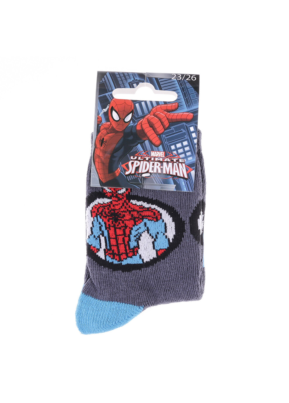 Шкарпетки Spider Man Bust Spiderman Spider gray Marvel (260942935)