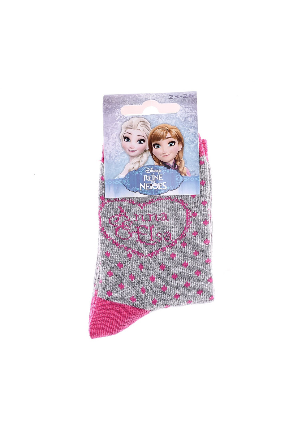 Шкарпетки Frozen Anna And Elsa gray /pink Disney (260943765)