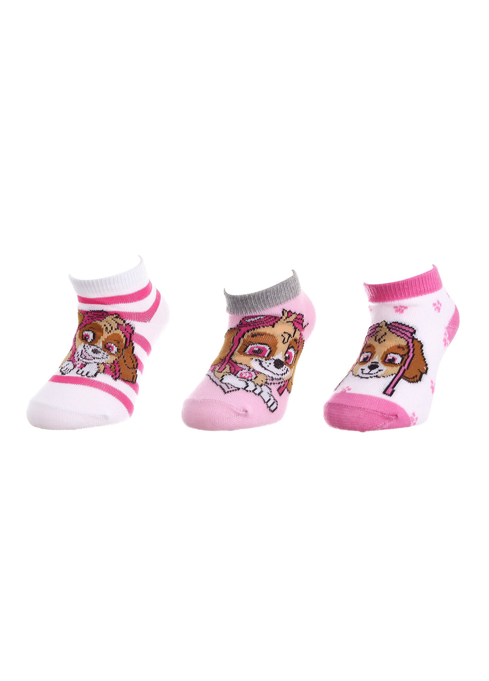 Носки Stella And Pea/Stella And Happy/Stella In Total 3-pack pink/white Paw Patrol (260943954)