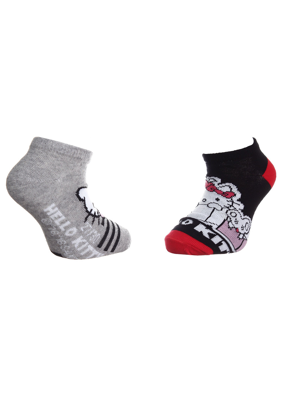 Шкарпетки Socks 2-pack gray/black Hello Kitty (260943351)