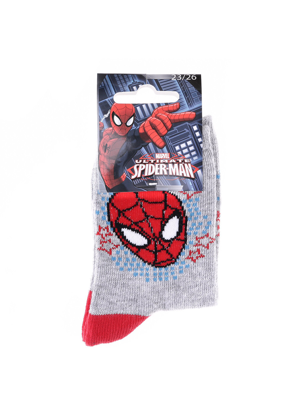 Шкарпетки Spider Man Head Spiderman Stars gray Marvel (260942936)
