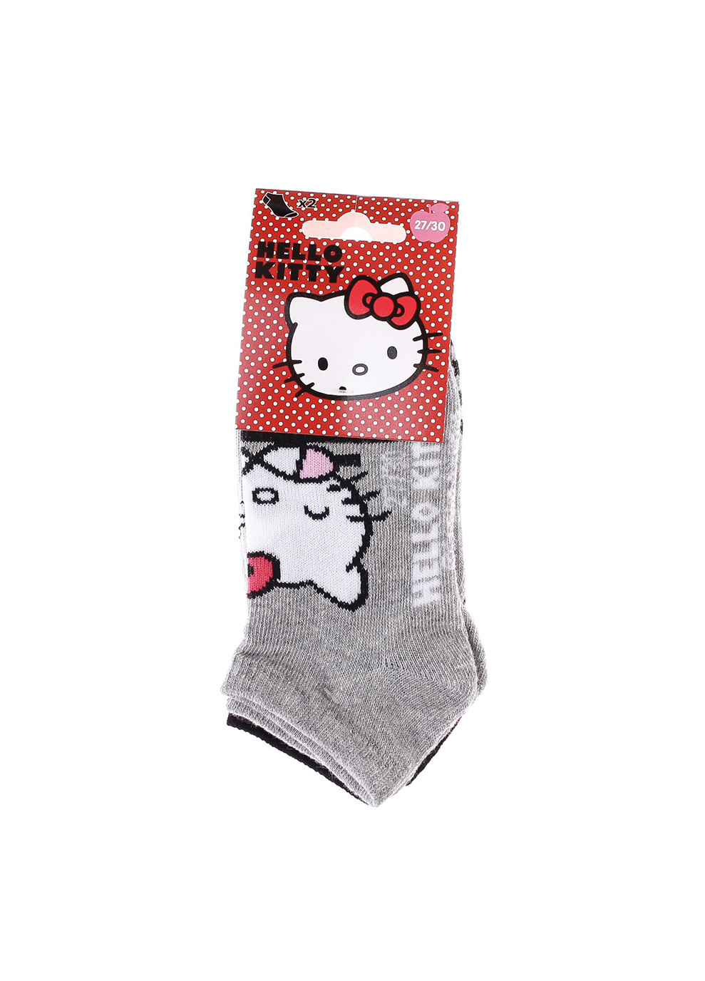 Носки Socks 2-pack gray/black Hello Kitty (260943352)