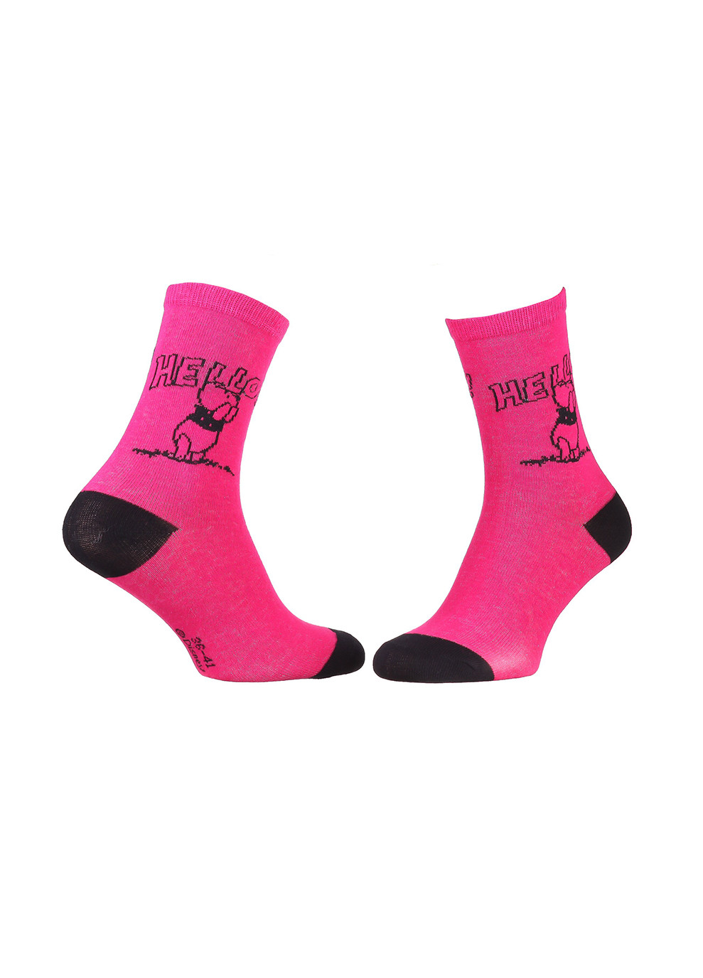 Шкарпетки Winnie L Ourson Winnie Hello Total 1-pack pink Disney (260943326)